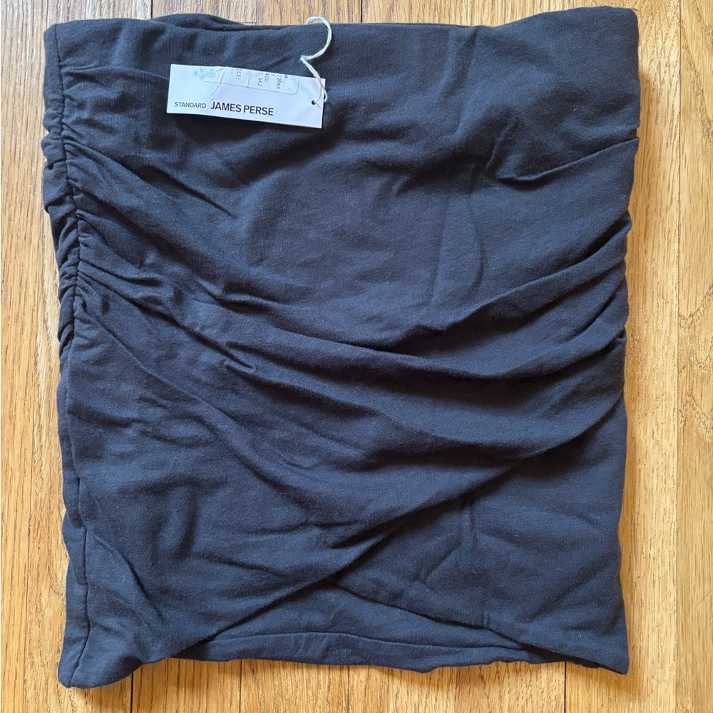 James Perse Dark Gray Ruched Skirt (New with tags) Size 0